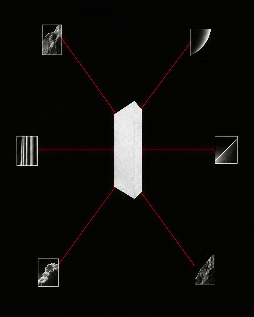 Fragmented business tools connected by red lines into one central system